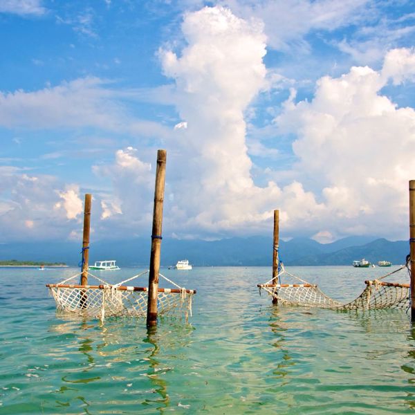 Nyd livet i hængekøjen på Gili Meno, Indonesien