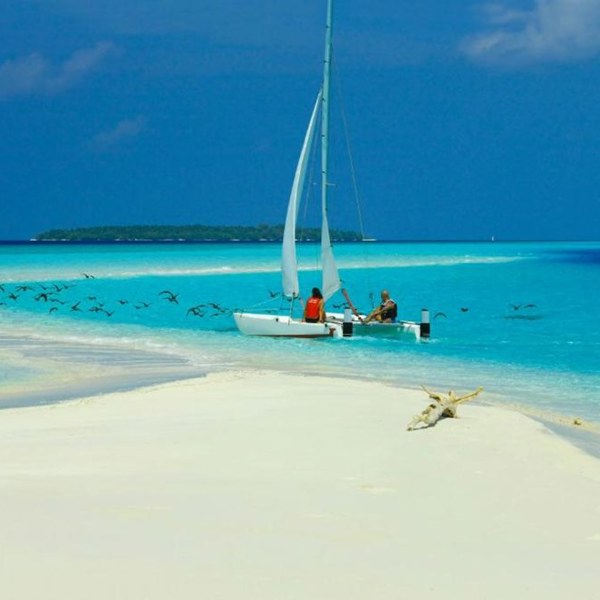 Der er mange muligheder for vandsport på Reethi Beach Resort