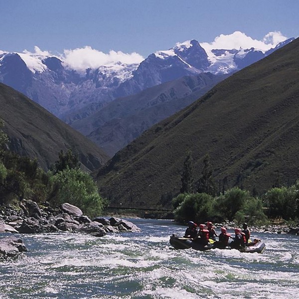 Det fantastiske landskab ved Urubamba, Peru