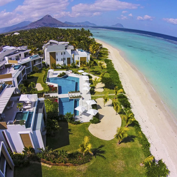 Cap Ouest ligger helt ned til havet på Mauritius