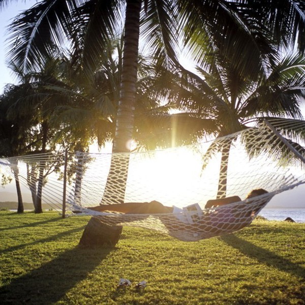 Der slappes af i hængekøjen, Queensland, Australien