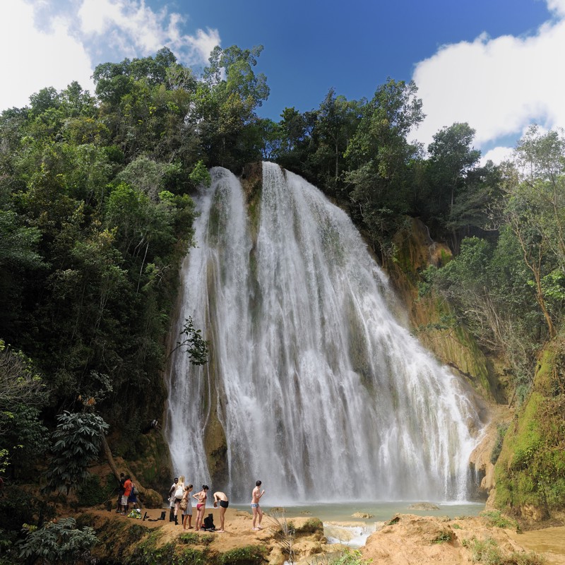 Det flotte El Limon vandfald,  Den Dominikanske Republik