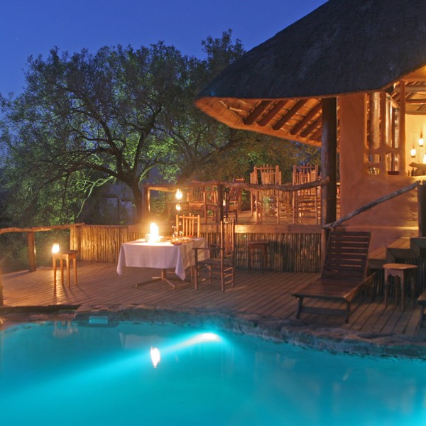 Poolen på Garonga Safari Camp, Sydafrika