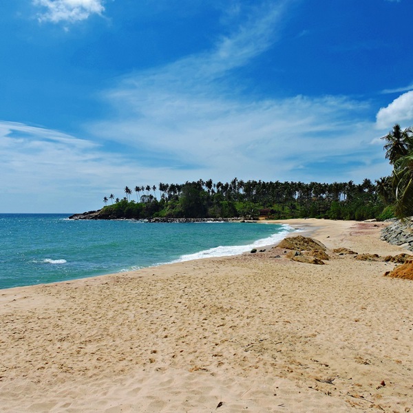 Stranden ved Mirissa, Sri Lanka