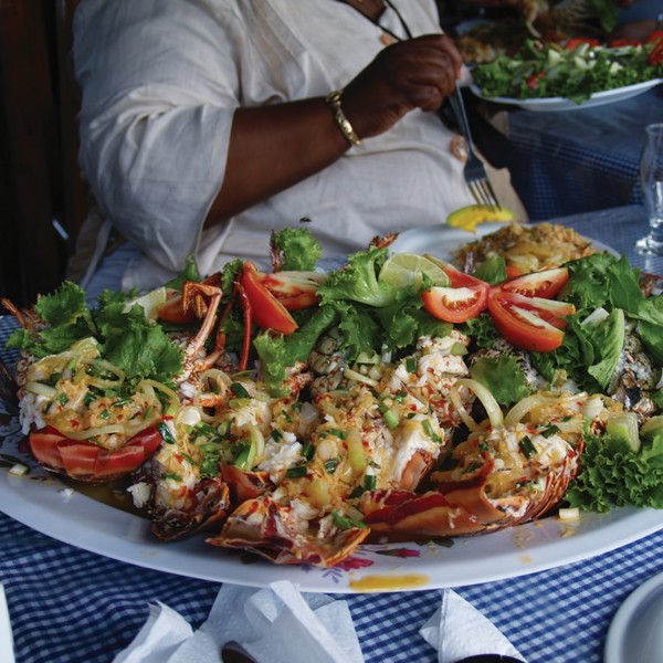 Jemma’s Sea View Restuarant hummer menu, Speyside, Trinidad