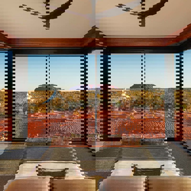 Soveværelse med udsigt over Uluru