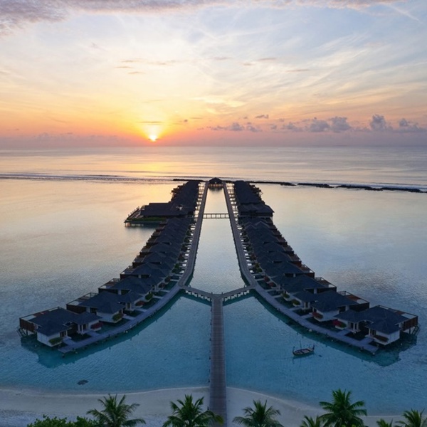 Water Villas er smukke hytter direkte på vandet.