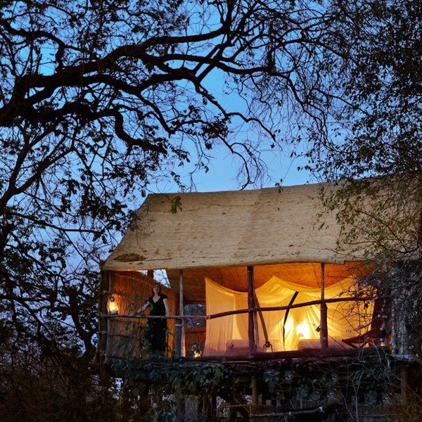 Hyggelig aften, Chikoko Camp, Zambia
