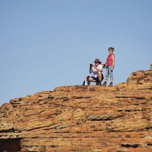 Udsigt fra the Rim Walk, Kings canyon, Australien
