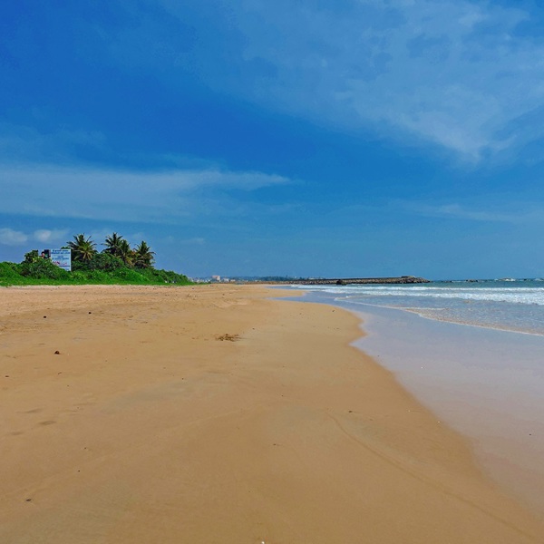 Strand så langt øjet rækker, Galle, Sri Lanka