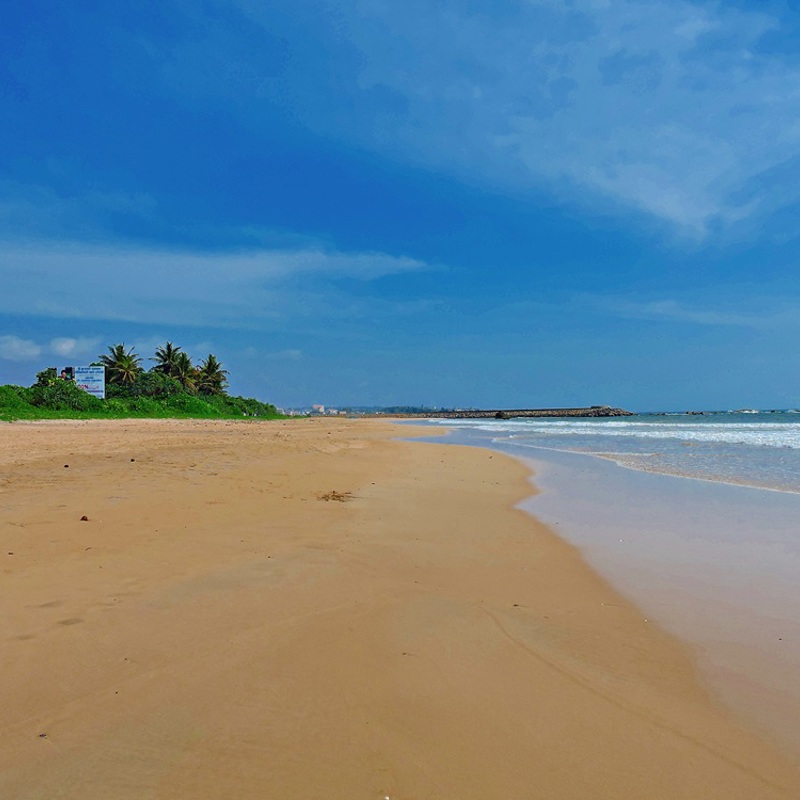 Strand så langt øjet rækker, Galle, Sri Lanka