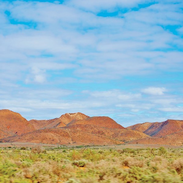 Flotte farver i Flinders Ranges, Australien