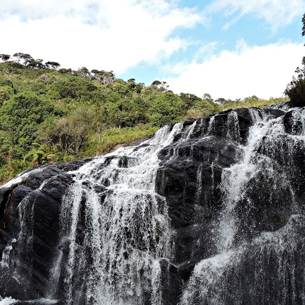 Et flot vandfald, Horton Plains, Sri Lanka