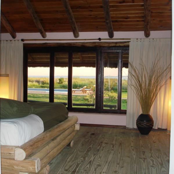 Suite på lodgen med udsigt til søen