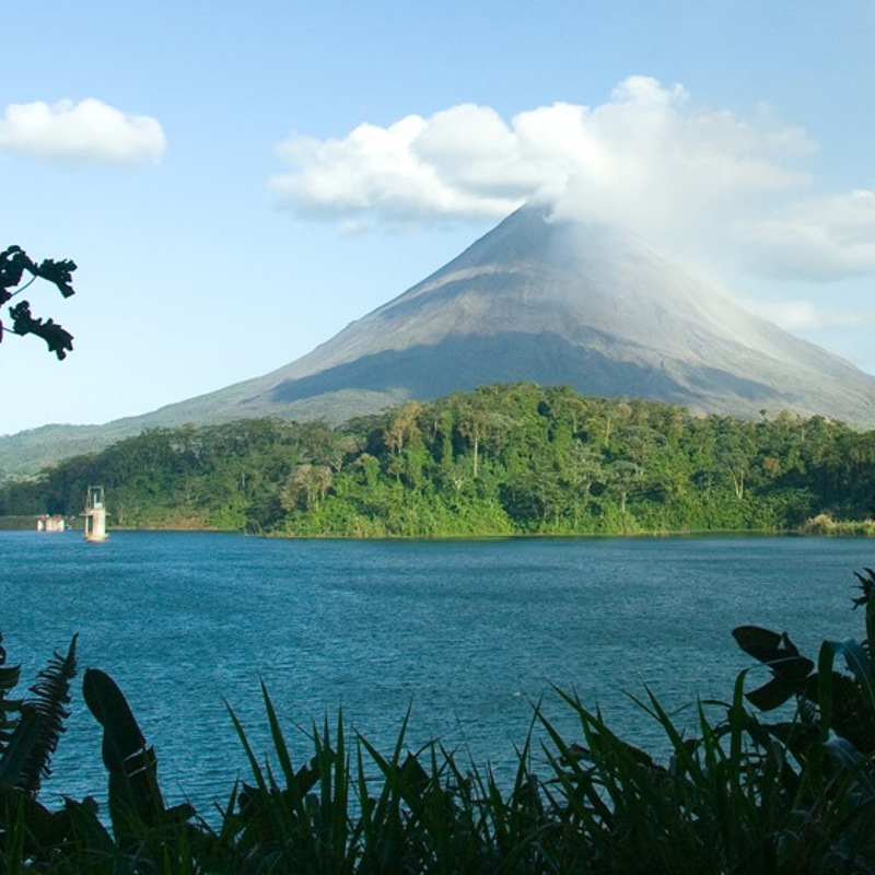 Arenal vulkanen set på afstand, Costa Rica