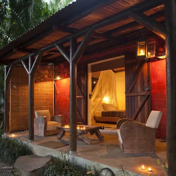 Terassen på værelset, Lakaz Chamarel, Mauritius