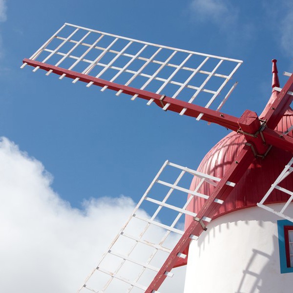 Traditionel vindmølle på Graciosa