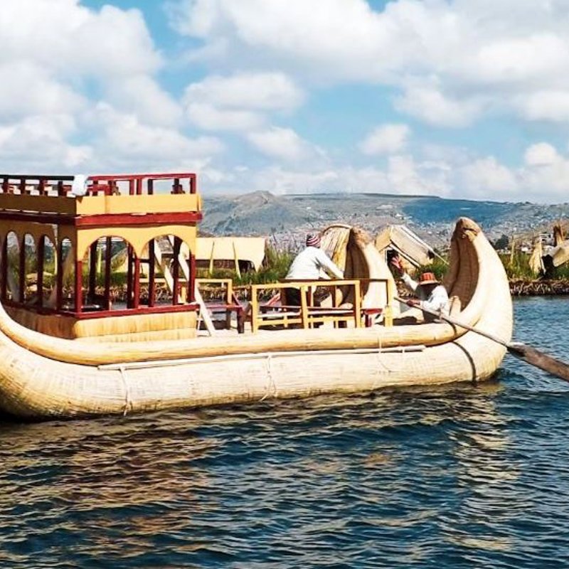 BÃ¥d i Titicaca i Peru