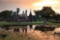 Sukhothai historical park, the old town of Thailand in 800 year ago, Thailand