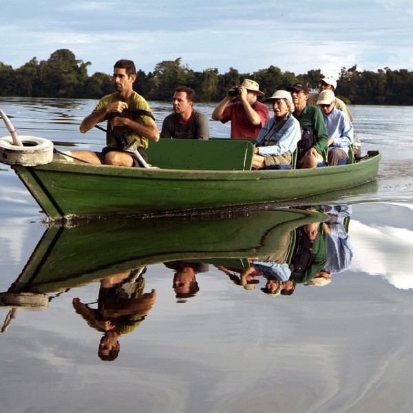 Udflugt i lille båd