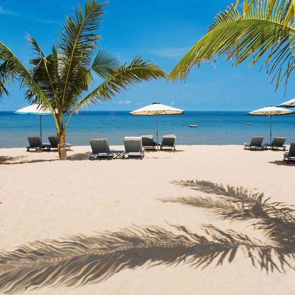 Sand og palmer, La Veranda, Phu Quoc, Vietnam