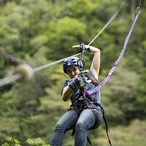 PÃ¥ flyvetur gennem regnskoven i Costa Rica