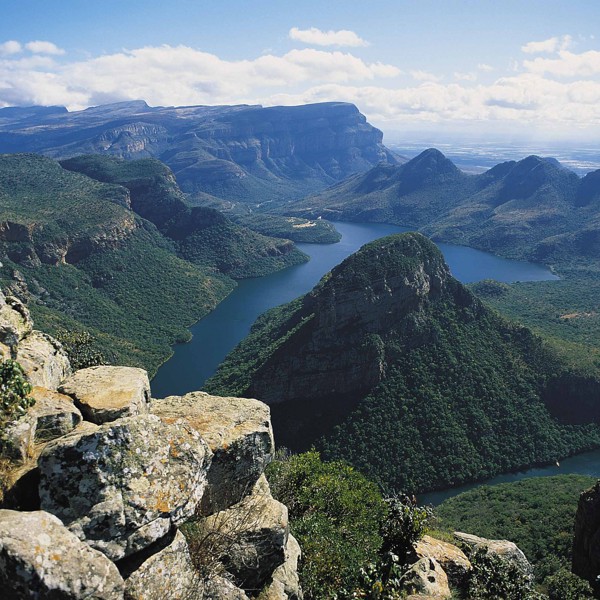 Klassisk billede fra Blyde River, Panoramaruten, Sydafrika