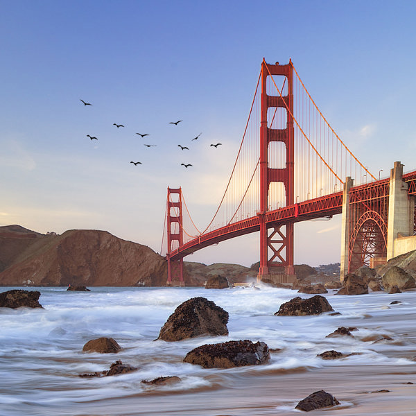 Golden Gate Bridge Set Fra Siden