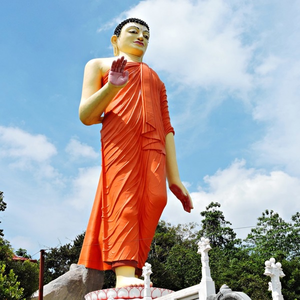 Stående Buddha, verdens buddhist tempel, Kandy