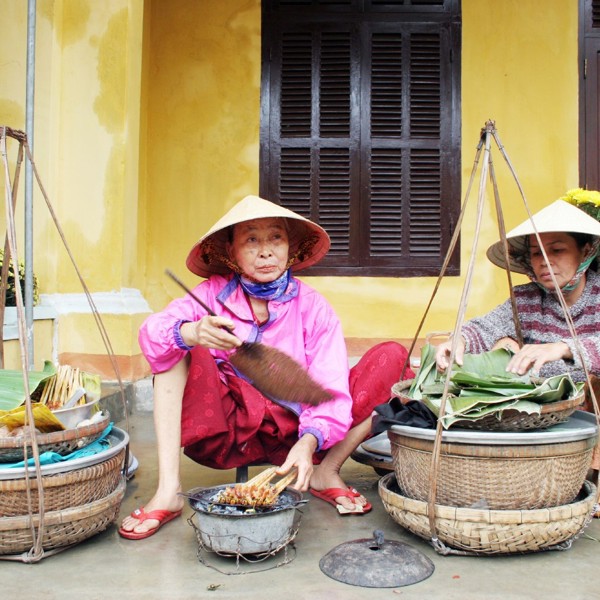 Gadesælgere, Hoi An, Vietnam