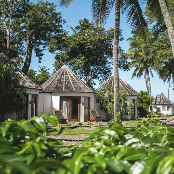 Små hytter på Gouadeloupe