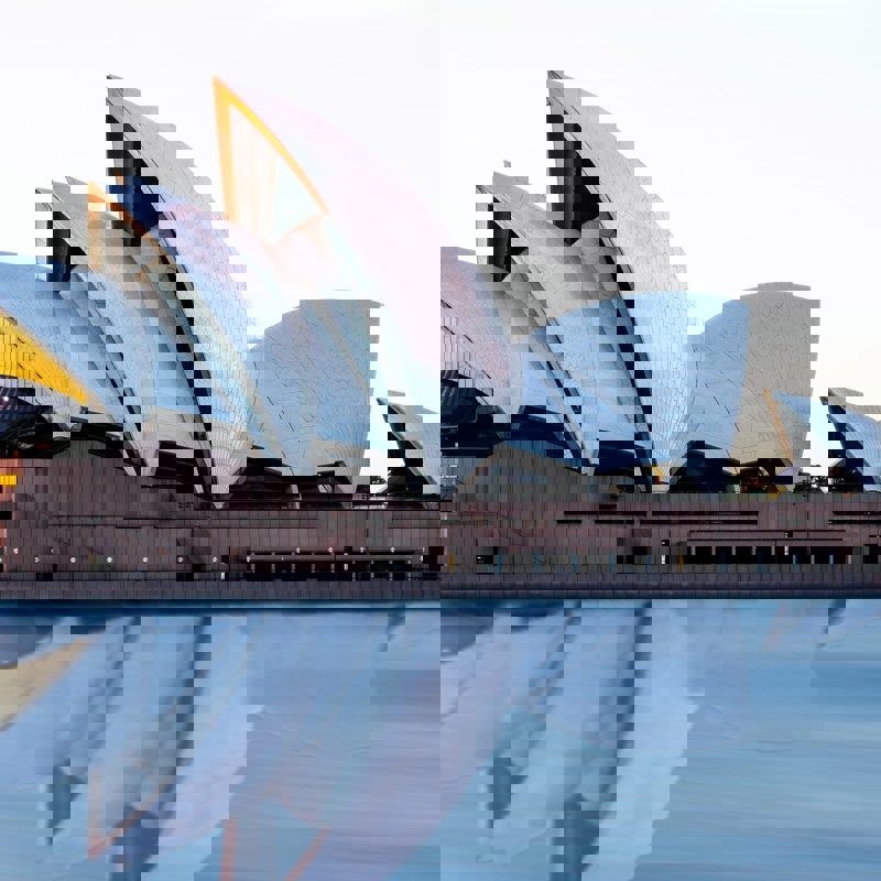 Sydney Operahus i solnedgang, Australien