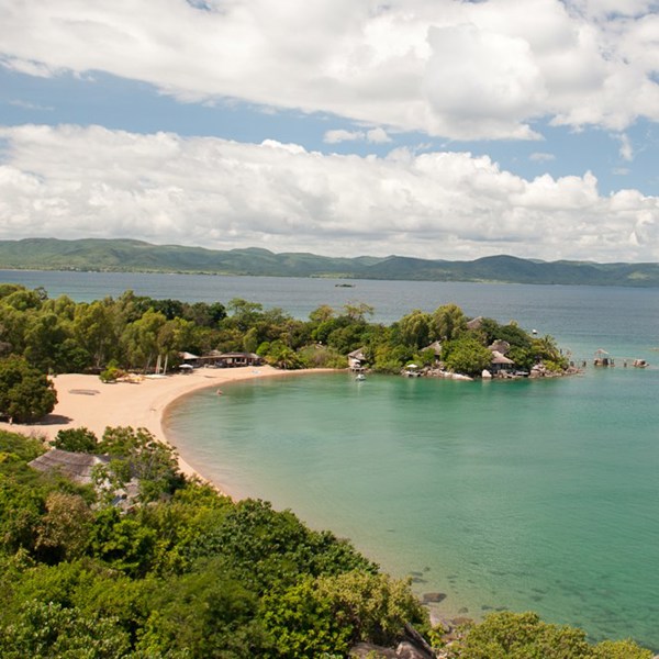 Kaya Mawa, udsigt over søen oppefra
