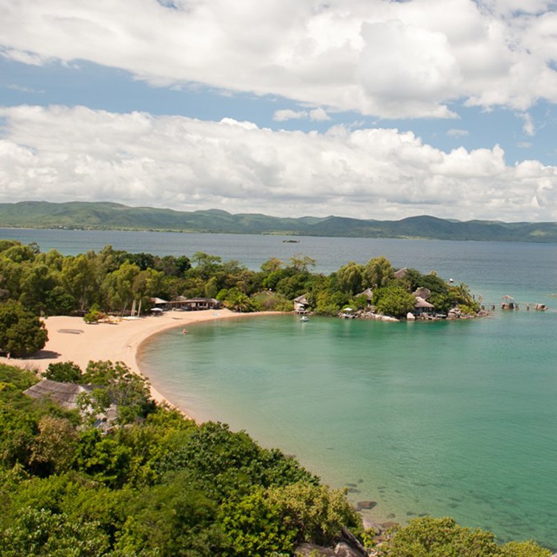Kaya Mawa, udsigt over søen oppefra