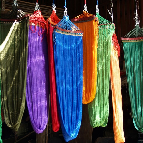 Flotte farver på marked, Bangkok, Thailand