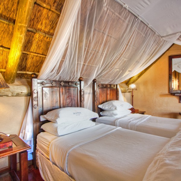 Et af værelserne på Deception Valley Lodge